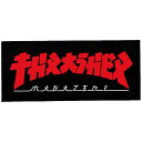 XbV[^THRASHER GODZILLA RECTANGLE STICKER RED/BLACK XebJ[