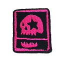 マジカルモッシュミスフィッツ MAGICAL MOSH MISFITS/MxMxM ドクロワッペン MINI (PINK) パッチ、ワッペン