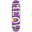 ~I MEOWSKATEBOARDS^TEAM LOGO PURPLE 7.25 fbL