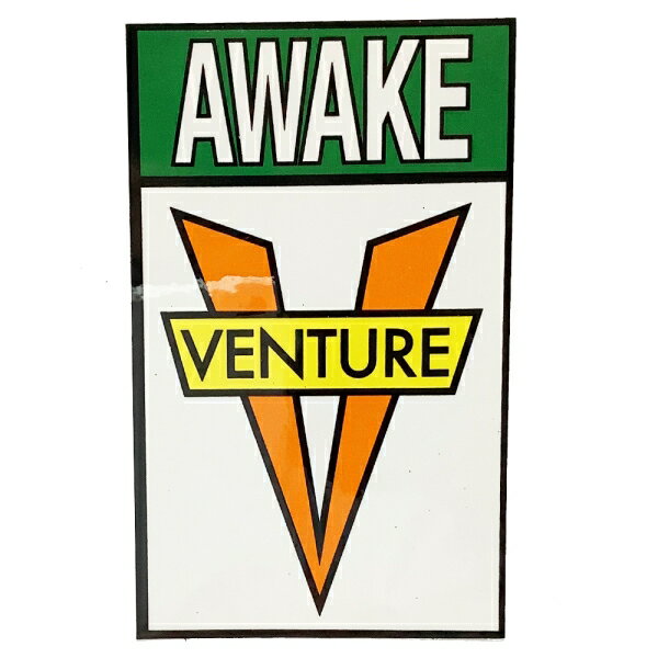 ベンチャー VENTURE／OG AWAKE STICKER(ORANGE/WHITE) ステッカー