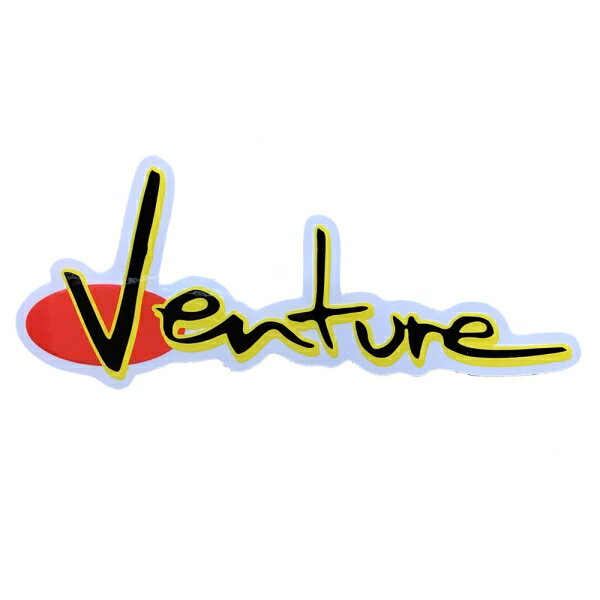 x`[ VENTURE^92 STICKER MED ( BLACK ) XebJ[