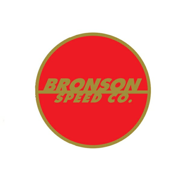 ブロンソンベアリング BRONSONBEARING／BRONSON SPOT LOGO FLASH 3”(RED) ステッカー