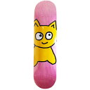 ~I MEOWSKATEBOARDS^BIG CAT PINK 7.75 fbL