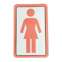 ガール GIRL/OG STICKER 3” (WHITE/PINK) ステッカー