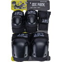 GCgZu ONEEIGHTSEVEN^187 SIX PACK PADS SET pbhZbg ( BLACK ) L/XL veN^[