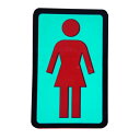 ガール GIRL/OG STICKER 3” (RED/TEAL/BLACK) ステッカー