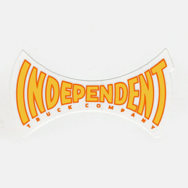 インディペンデント INDEPENDENT／SPANNING 4” STICKER (YELLOW/CLEAR) ステッカー