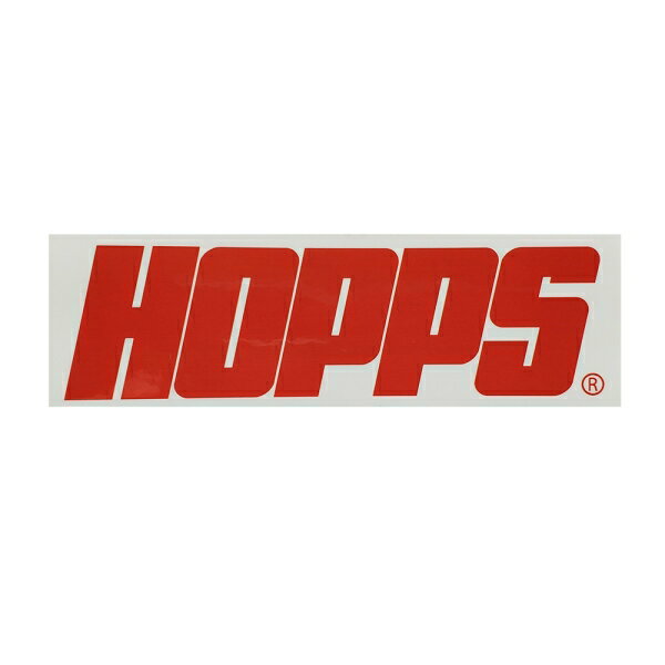 ホップス／HOPPS LOGO RED/WHITE ステッカー