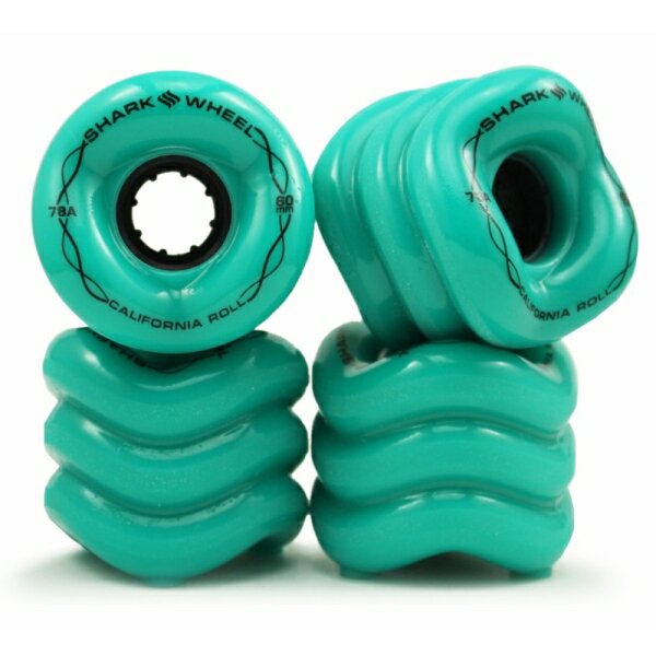 シャークウィール SHARK WHEEL/CALIFORNIA ROLL (TURQUOISE/BLACK) 60mm 78A ウィール