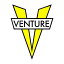 ベンチャー VENTURE／V DIE CUT STICKER MED ( YELLOW ) ステッカー