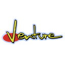 x`[ VENTURE^92 STICKER MED ( YELLOW ) XebJ[