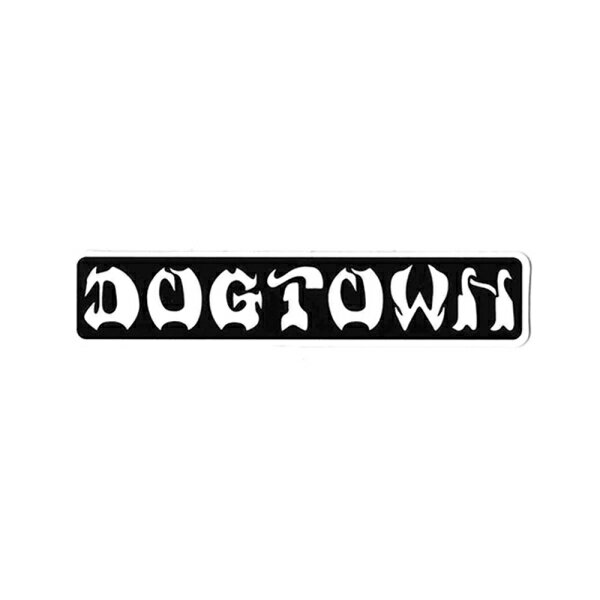 ドッグタウン／DOGTOWN BAR LOGO STICKER 8” ( WHITE/BLACK ) ステッカー