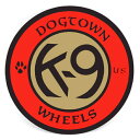ドッグタウン/DOGTOWN K9 WHEELS RED/GOLD STICKER ステッカー