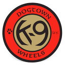 ドッグタウン／DOGTOWN K9 WHEELS RED/GOLD STICKER ステッカー