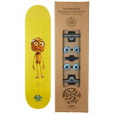プッシュ スケートボード PUSH SKATEBOARD/PLYWOOD GUY FP YELLOW 7.25 キッズサイズ キッズ・コンプリートセット