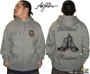 AFO German Skin Trooper Zip Hoodie / ジャーマン スキン トゥルーパー ジップ パーカー グレー スキンズ スキンヘッド アイアンクロス 鉄十字 ドイツ【完全受注生産】