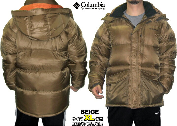 コロンビア ダウン メンズ 【COLUMBIA】ROCK DENS H/L JACKET / コロンビアダウン ジャケット【黒/ベージュ】PM5417