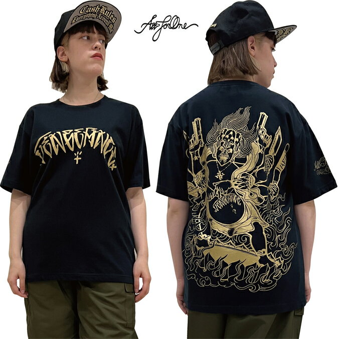 【AFO】 阿修羅 Tシャツ 【黒/金 ・ 和柄 】BIGサイズ 3XL【ゆうパケット便対象商品】ストリート系 大きいサイズ メンズ tシャツ 2L 3L 4L 5L XL XXL XXXL XXXXL XXXXXL ビックサイズ