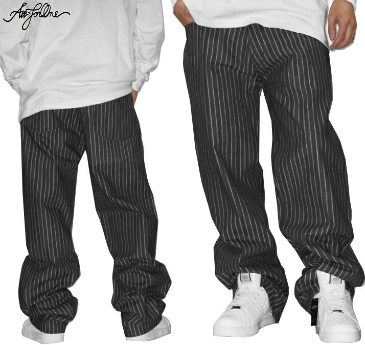 AFO PIN STRIPE LOOSE FIT JEANS デニムパンツ ジーンズ 大きいサイズ BIGSIZE ビッグサイズ