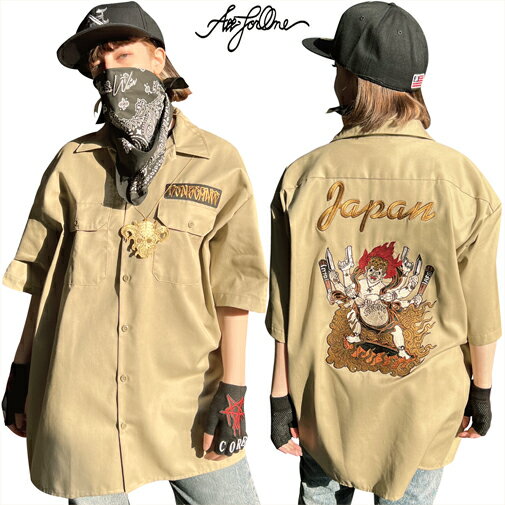 【AFO】ASURA S/S SHIRTS アシュラ 半袖シャツ 阿修羅 守護神 八部衆 二十八部衆 二十八天 六道 修羅界 修羅 asura アスラ