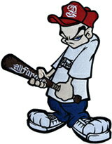 樂天商城 - AFO BATTERMAN WAPPEN バッターマン ワッペン アイロン接着 シシュウ メキシカン チカーノ スキンズ HARDCORE ハードコア【ゆうパケット便対象商品】