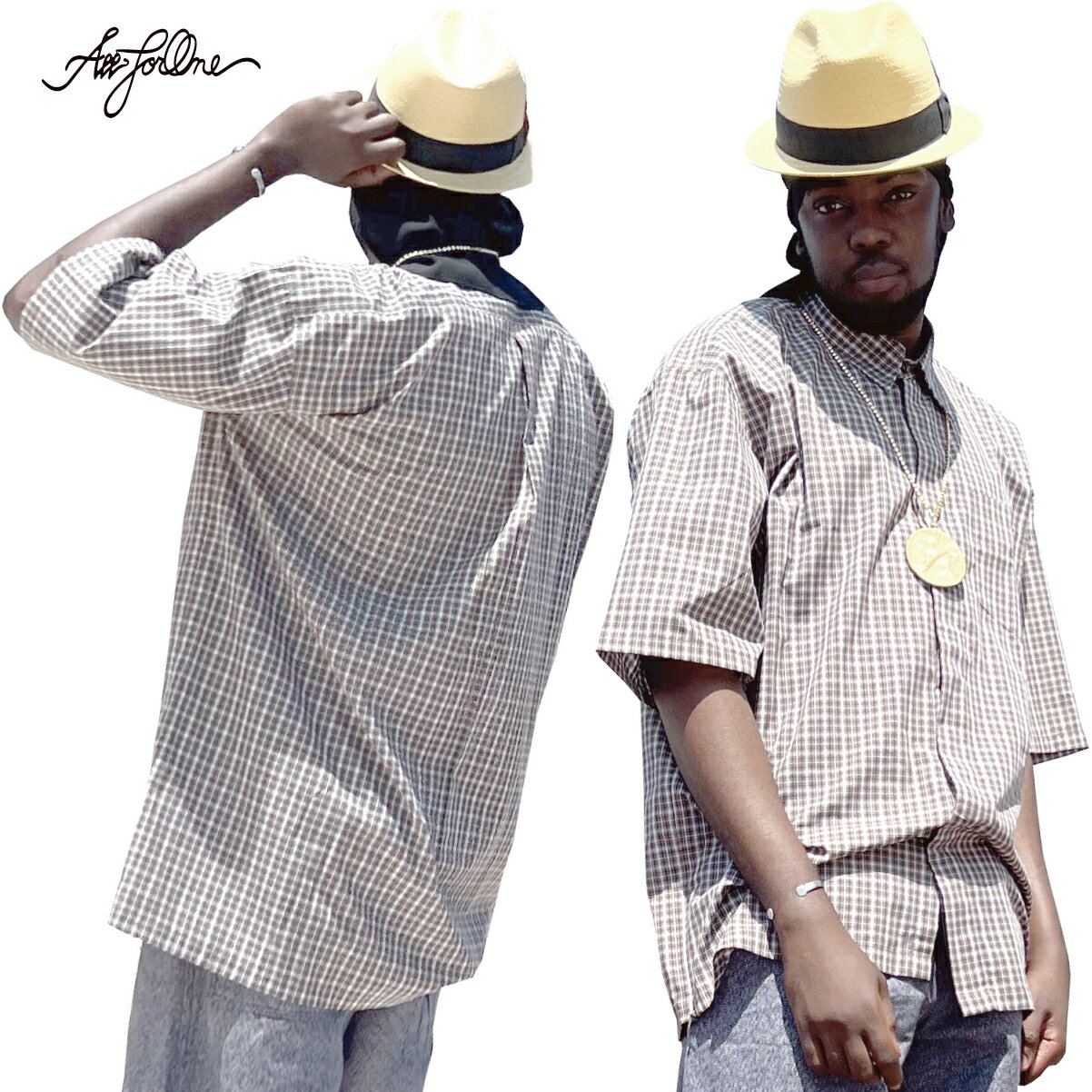 【AFO / UNISEX】CHECK SHIRTS【10色】半袖シャツ BIGサイズ3XL〜 大きいサイズ メンズ シャツ 2L 3L 4L 5L XL XXL XXXL XXXXL キングサイズ ビックサイズ【ゆうパケット便対象商品】