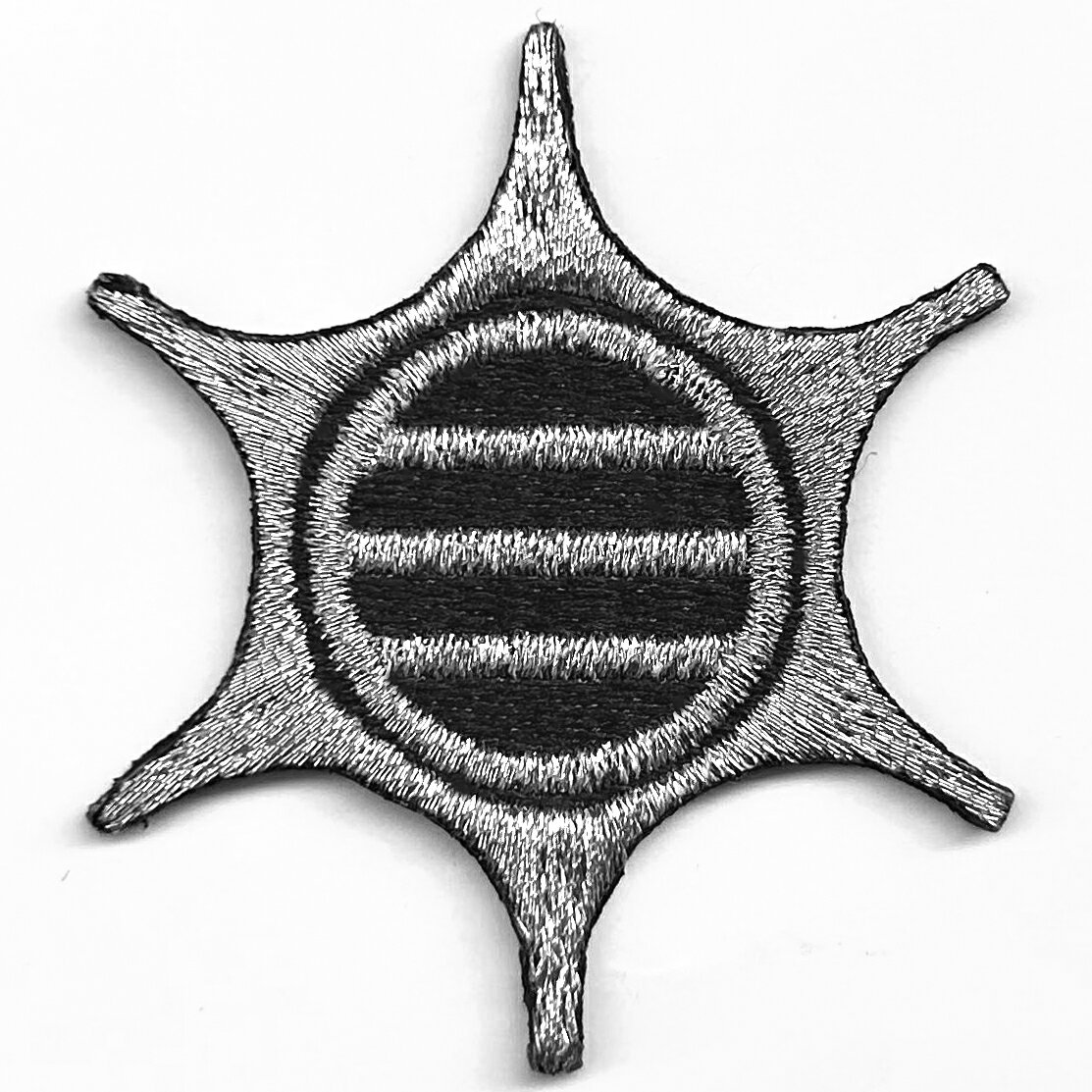 247 毬鋏に丸に三本引き ワッペン アイロン接着 ハイゲージ ハイクオリティー カスタム 別注 特注【ゆ..