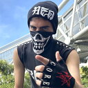 送料無料 SKULL BANDANA スカル バンダナ 【BLACK】(4)