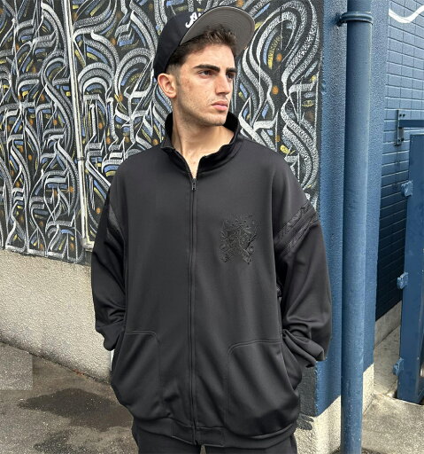 【AFO】Stand-up collar jersey 【BLACK】 【AFO】Stand-up collar jersey 【BLACK】