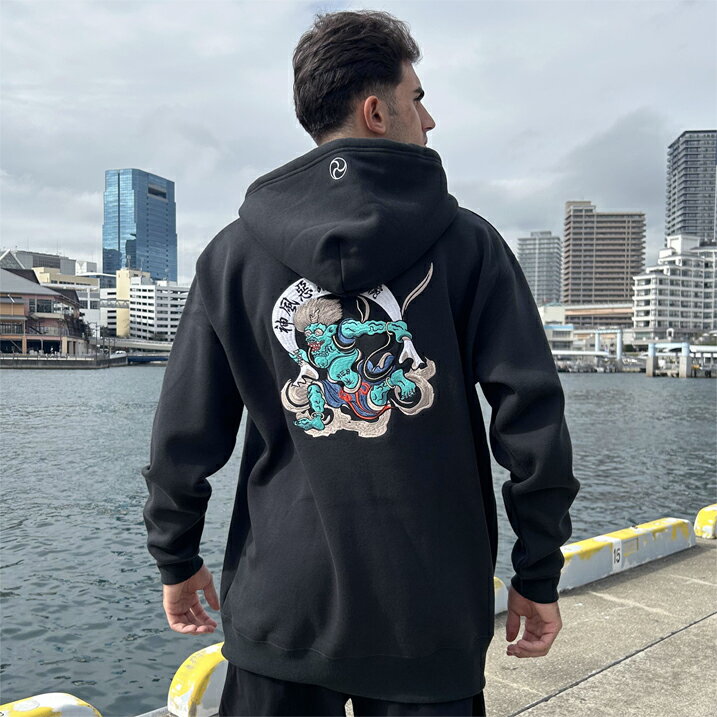 【AFO】Fūjin Wind FULL ZIP HOODIE / スウェット フルジップ パーカー ・ウラ起毛 風神
