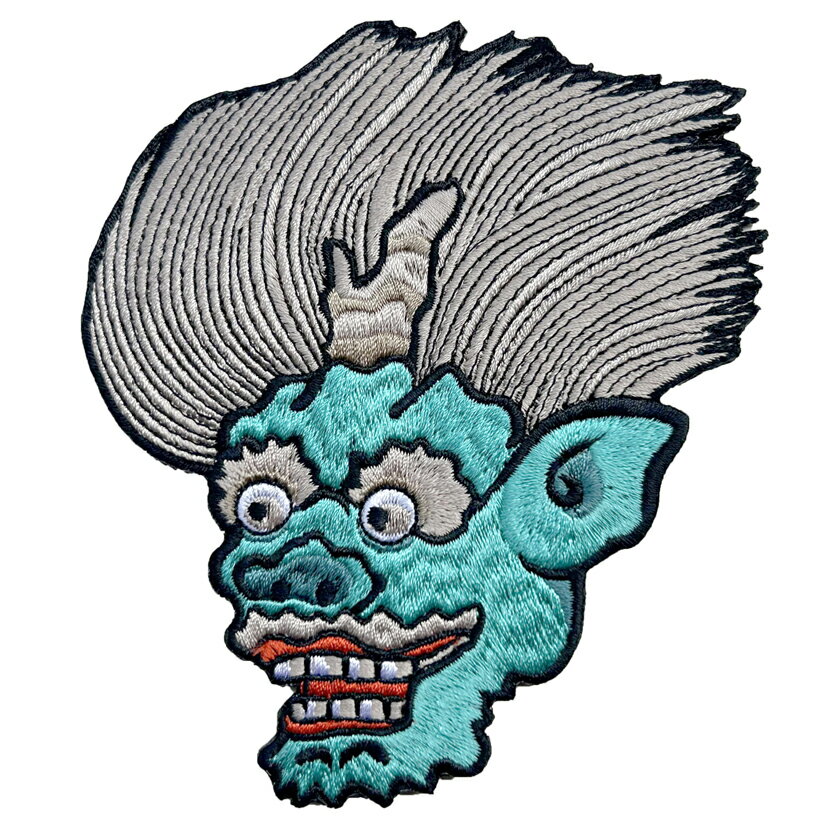 樂天商城 - 【AFO】FUUJIN HEAD WAPPEN 126mm x 110mm / 風神 ヘッド ワッペン【ゆうパケット配送対象商品】