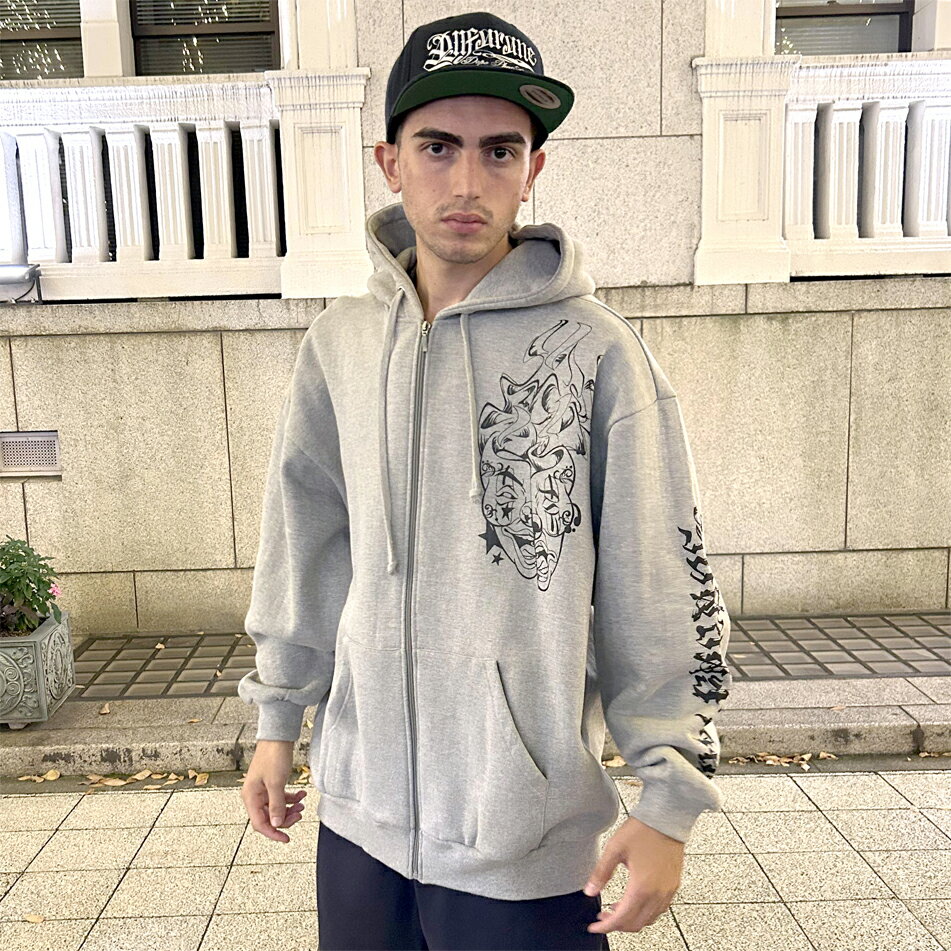 樂天商城 - 【AFO / UNISEX】TWO FACE SWEAT ZIP UP HOODIE【GRAY】 スウェット ジップ パーカー ・ウラ起毛 ツーフェイス