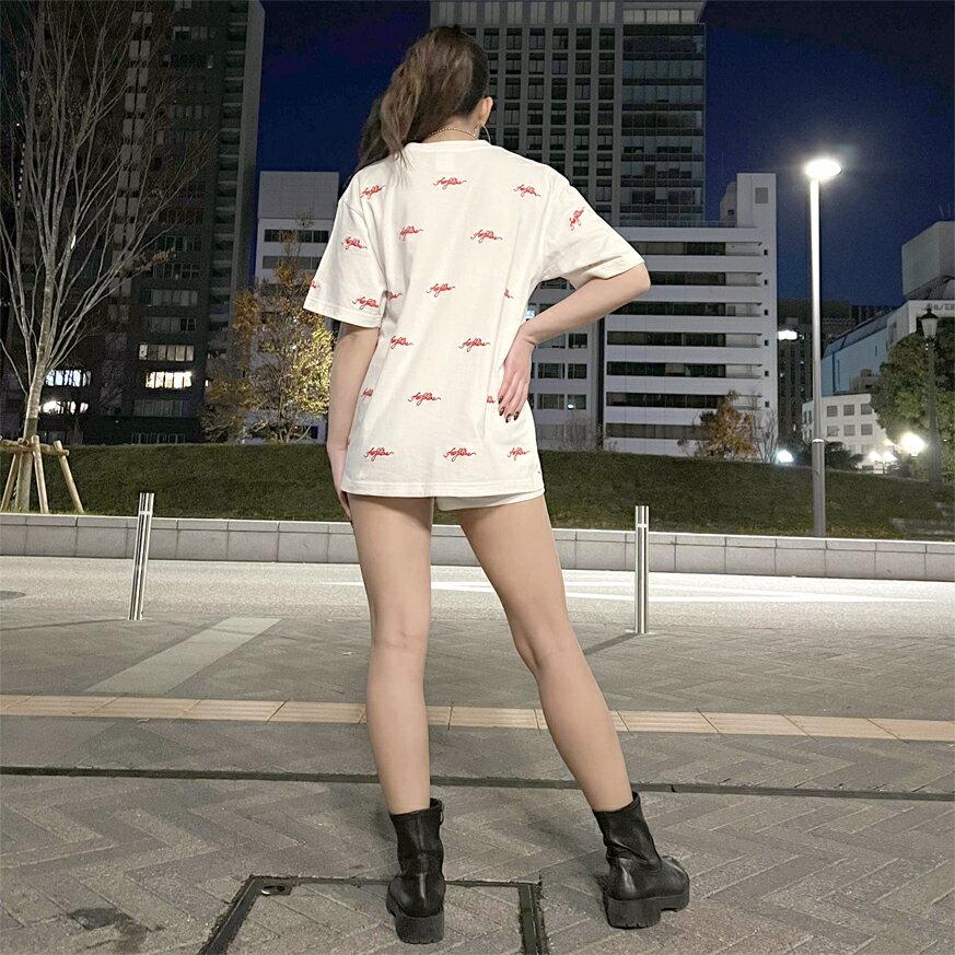 乐天商城 - 【AFO/UNISEX】MONOGRAM LOGO SIGN EMB S/S TEE【WHITE】