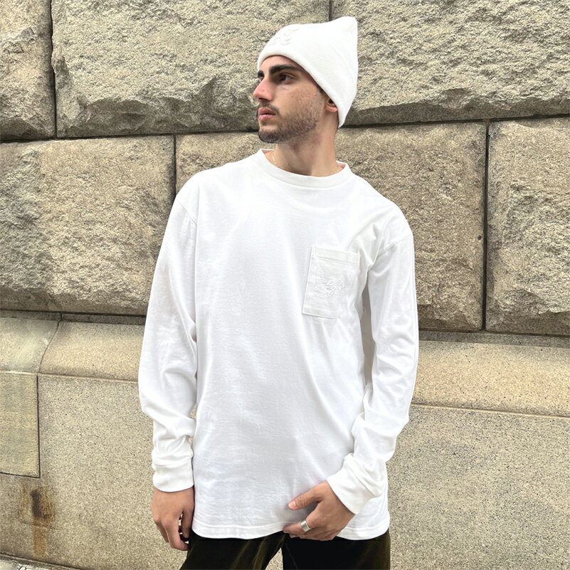 樂天商城 - 【AFO / UNISEX】12oz LONG SLEEVE POCKET TEE【ゆうパケット便対象商品】ロンティー ロンT 12オンス