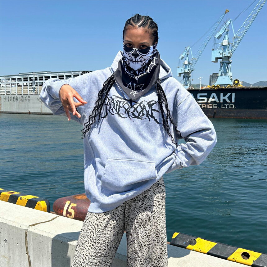 乐天商城 - 【AFO / UNISEX】DEATH ANGEL HOODIE デス エンジェルス プルオーバーパーカー ウラ起毛