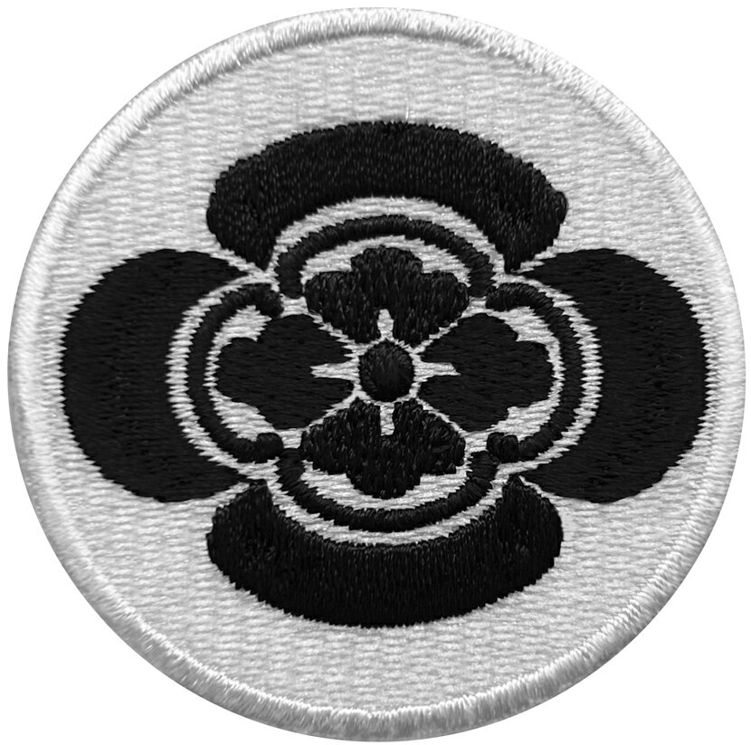 乐天商城 - 【家紋211S】木瓜 家紋 ワッペン アイロン接着 ハイゲージ ハイクオリティー カスタム 別注 特注【ゆうパケット便対象商品】