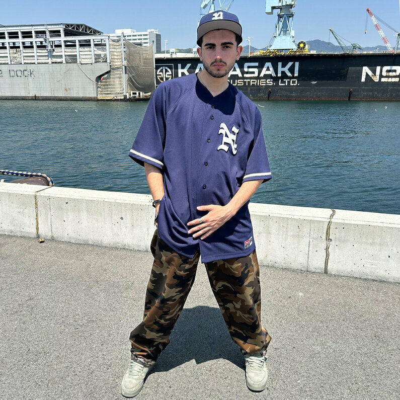 【AFO/UNISEX】CLASSIC BASE BALL SHIRTS / クラシック ベースボール シャツ 【4色】野球 ユニフォーム ビッグサイズ BIG SIZE 2