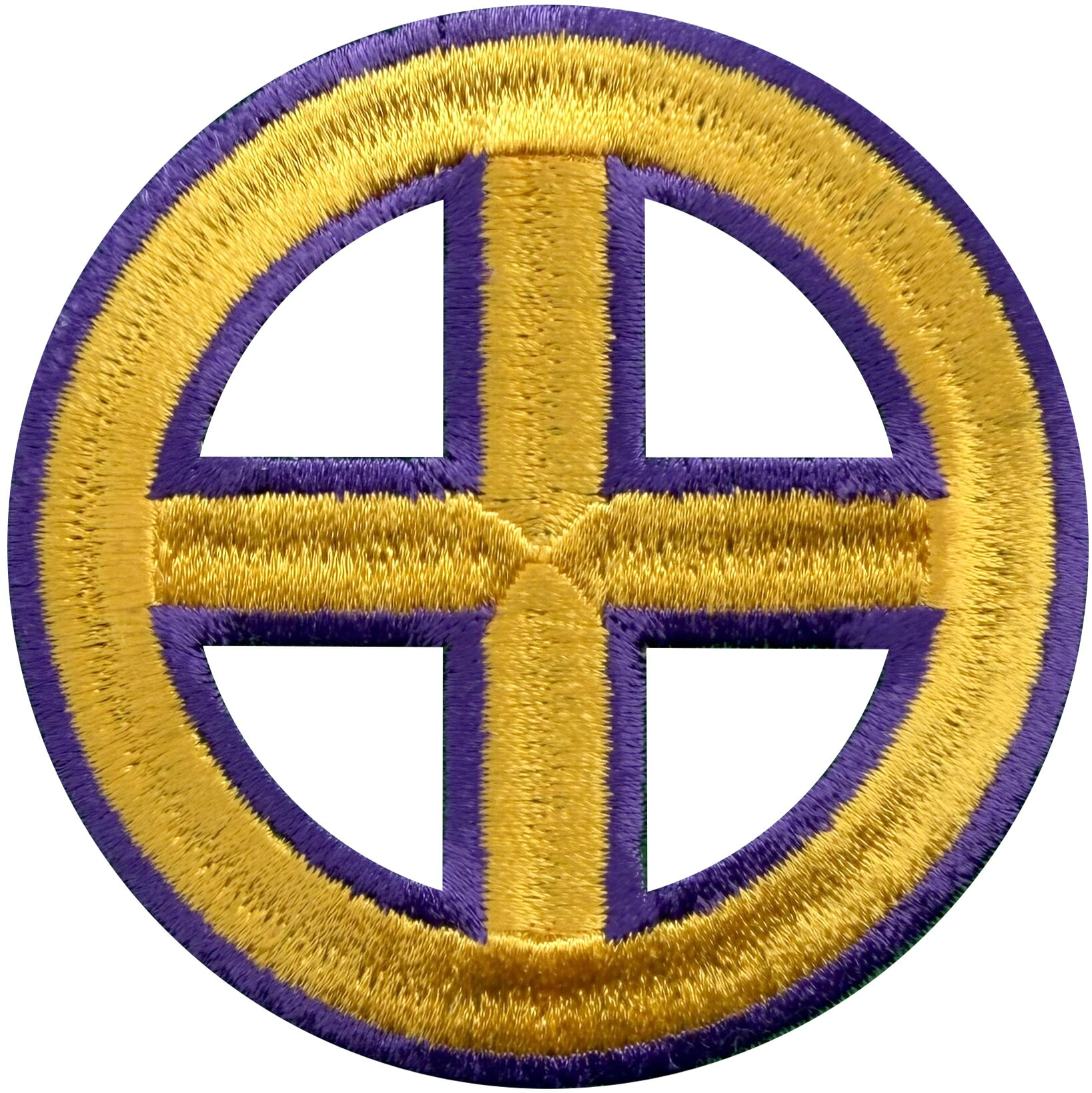 乐天商城 - 【家紋8 特注2色 配色】丸に十の字 十字紋丸に十字 薩摩島津氏の家紋 ワッペン【ゆうパケット配送対象商品】