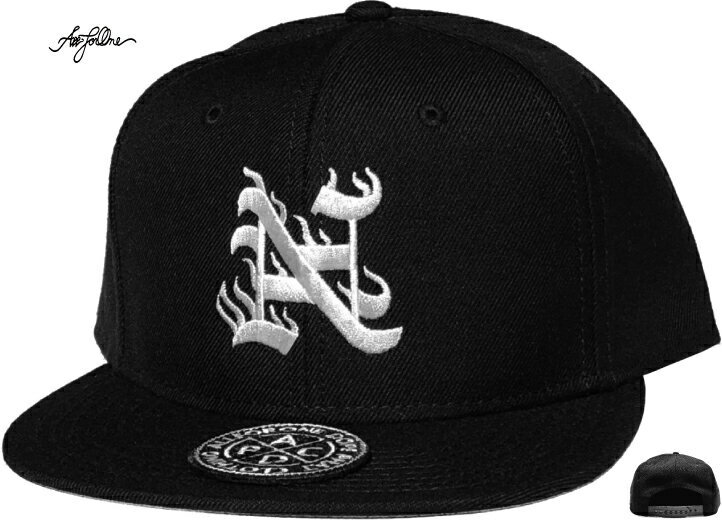 樂天商城 - 【AFO】N FIRE CAP / オットースナップバック キャップ【BKxWH】