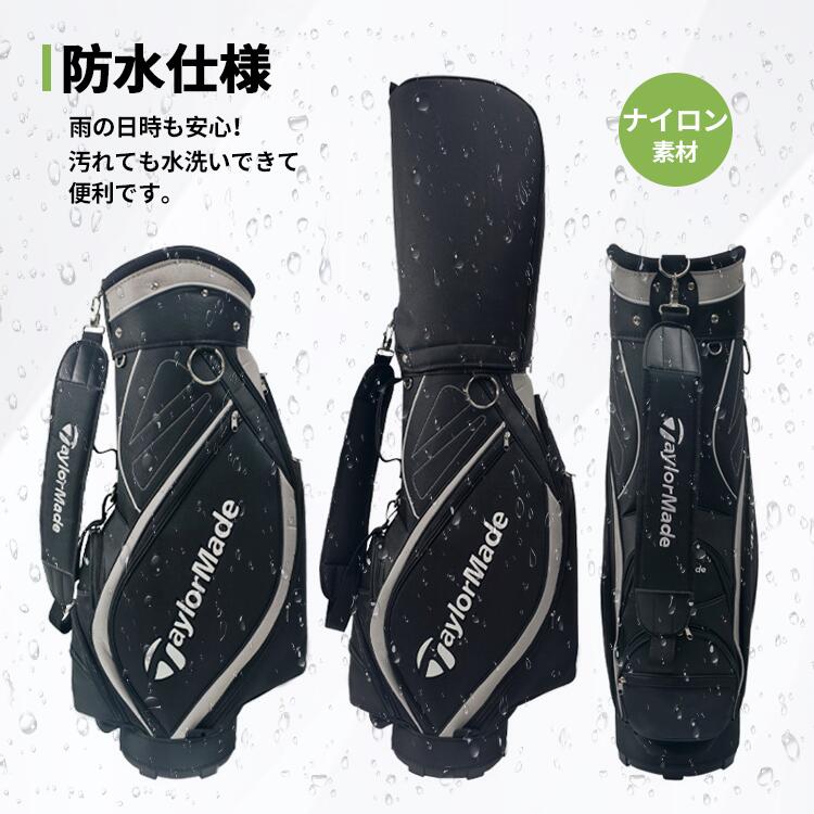 オールフォーワンのキャディバッグ ゴルフクラブケース ナイロン 超軽量 ブルー レッド グレー 撥水 持ち運び 防水仕様 水洗い 大容量 安定 握りやすい フィット スタイリッシュ ゴルフバッグ 軽量 メンズ レディース 収納 おしゃれ 衝撃保護 キャディバック キャディーバッグ｜アングル3
