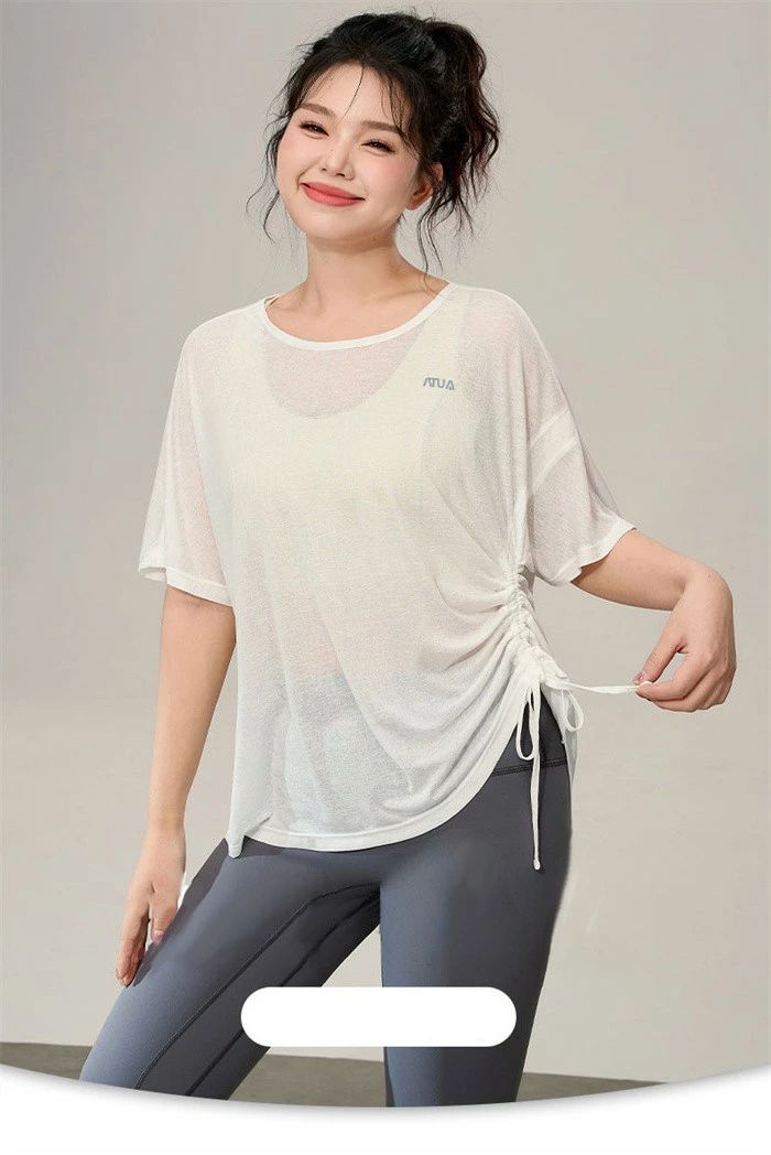 ヨガシャツ レディース 速乾性 tシャツ 半袖 ランニング シアートップス 通気性抜...