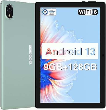 DOOGEE U10 タブレット 10インチ wi-fiモデル Android 13 タブレット 9GB 4+5拡張 + 128GB 1TB 拡張 2.0GHz CPU IPS 1280*800 WiFi-6 タブレット+BT5.0+5060大容量バッテリー 8MP/5MPカメラ Ty…