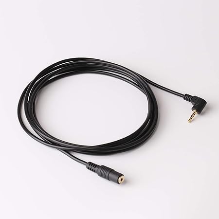2.5mm 4極 延長 ステレオケーブル L型プラグ (2m) ドライブレコーダー バックカメラに