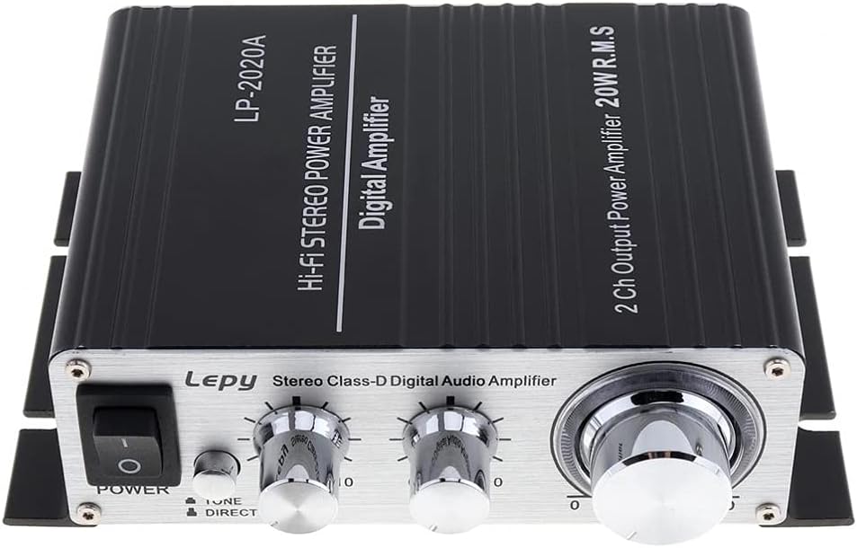 LEPY LP-2020A デジタルアンプ デジタルアンプIC Tripath TA2020 ACアダプター付属 ブラック