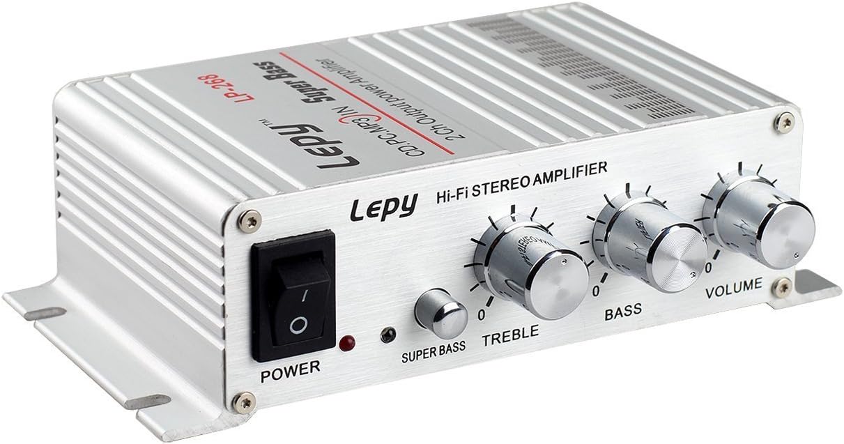 Lepy Hi-Fi ステレオアンプ デジタル アンプ カー アンプ パワーアンプ LP-268 [LP-268+AC電源アダプター(5A)] alliedtrade-10002851 アライドトレード サンプル画像2