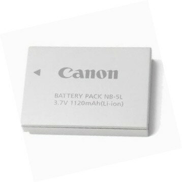 [バッテリー] Canon キャノン NB-5L 純正 リチウムイオンバッテリー battery NB5L 充電池(0815-00)