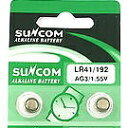 [ボタン電池] SUNCOM LR41 192 2個セット 