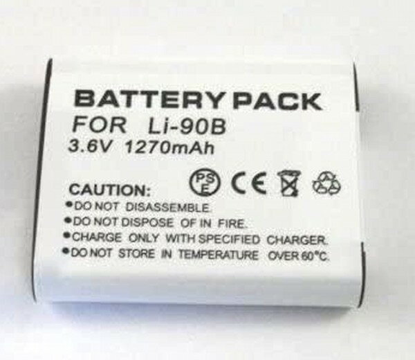 [�Хåƥ꡼] OLYMPUS �����ѥ� Li-90B �б� �ߴ��Хåƥ꡼ ������1270mAh Tough TG-1 TG-2 / STYLUS XZ-2 SH-50 �ʤɤ��б�