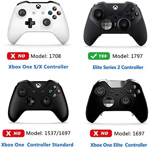 Xbox Elite Series 2 ワイヤレスコントローラーアクセサリー 6in1 スワップサムスティック 交換用磁気ジョイスティック 黒 ブラック