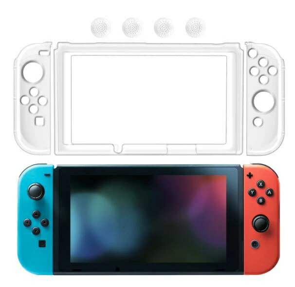 Nintendo Switch Joy-Con 専用ケース プラッスチックケース 高品質 超薄型 本体＋Joy-Con 全面保護カバー クリア 透明 任天堂スイッチ コントローラーケース (3771-00)